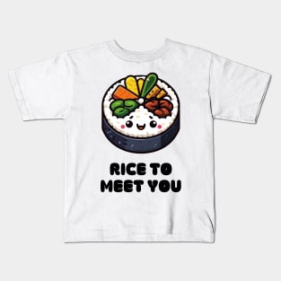 Fun K-Food Kimbap Kids T-Shirt